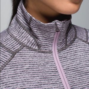 Lululemon Race Your Pace 1/2 Zip Hyper Stripe